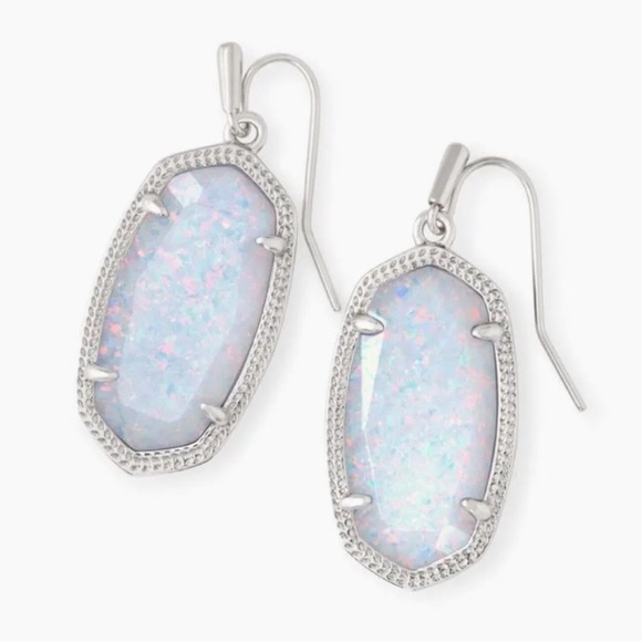 Kendra Scott Jewelry - COMING SOON! Kendra Scott Dani drop earrings White Kyocera Opal rhodium